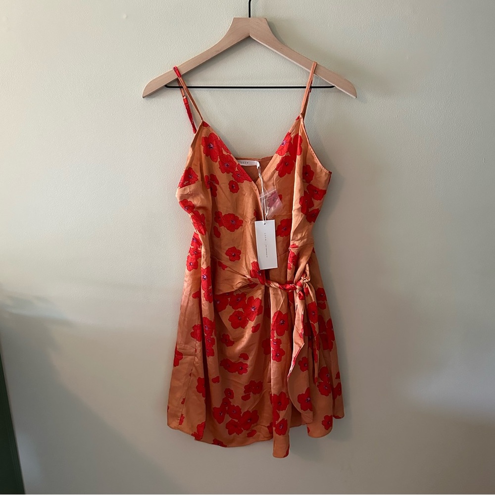Floral Mini Dress with side tie